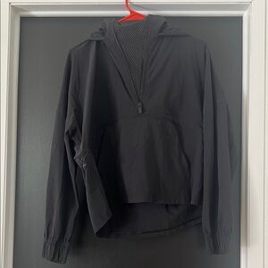 lululemon athletica Black Hooded Half-Zip Pullover